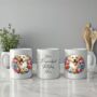 Personalised Labrador Retriever Summer Floral Dog Wreath Cushion And Mug Gift Bundle, thumbnail 2 of 4