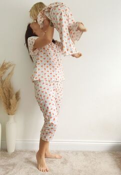 Ladies Cotton Pyjamas Cute Fox Matching Family Pyjamas, 4 of 5