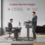 Height Adjustable Desk With Storage Pocket And Memory, thumbnail 5 of 10