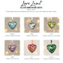 40th Birthday Diamante Champagne Flute With Birthstone Heart Gift Set, thumbnail 9 of 9
