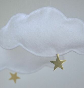 Personalised Cloud And Star Baby Mobile, 2 of 5