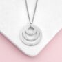 Personalised Rings Of Love Necklace, thumbnail 4 of 5