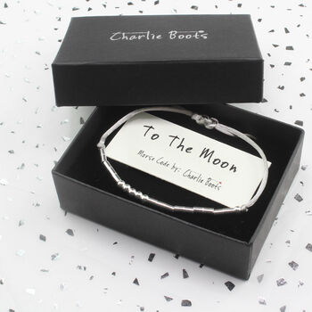 Morse Code I Love You To The Moon Bracelet, 7 of 8