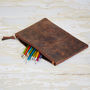 Personalised Buffalo Leather Pouch, thumbnail 3 of 7