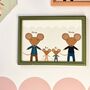 Personalised Easter Family Mouse Or Bunny A4 Print, thumbnail 2 of 9