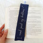 I Read Past My Bedtime Embroidered Bookmark, thumbnail 1 of 4