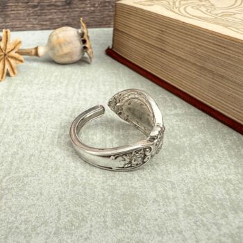 Antique Scroll Spoon Ring, 2 of 4