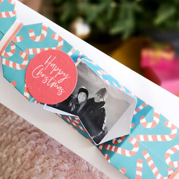 Personalised Origami Christmas Cracker Photo Card, 4 of 6