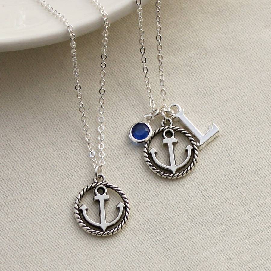Personalised Anchor Charm Necklace By Completely Charmed