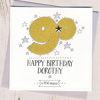 Personalised Sparkly Age Card, 2 of 3