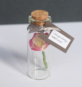 Tiny Bottle Of Blossom With Personalised Message, 3 of 10