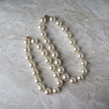 Chunky Pearl Beaded Necklace, 2 of 8