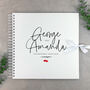 Personalised Couples Names Memory Scrapbook Romantic Valentine's Day, Anniversary And Wedding Gift, thumbnail 1 of 4