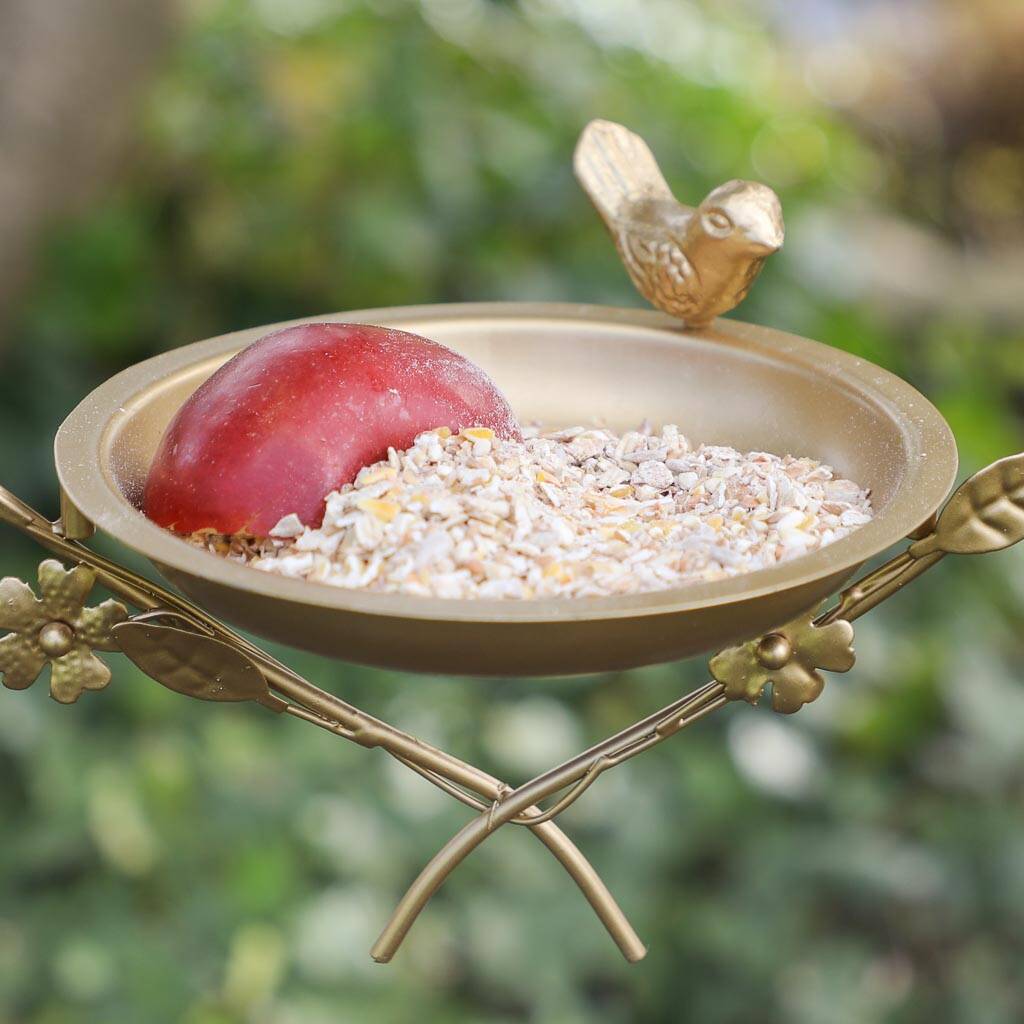 Personalised Golden Anniversary Garden Bird Dish By Dibor