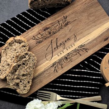 Personalised Acacia Serving And Chopping Board | Engraved, 2 of 8