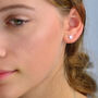Sterling Silver Starburst Stud Earrings, thumbnail 2 of 8