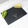 Personalised Stag Slate Board Placemat, thumbnail 6 of 11