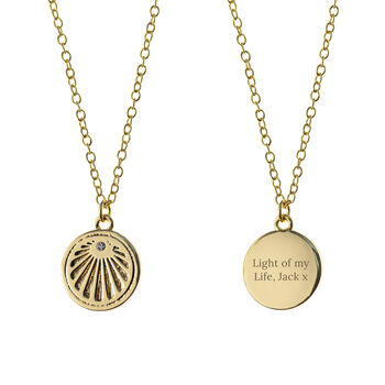 Personalised Sunburst Necklace, 6 of 7