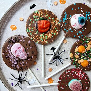 Halloween Milk Chocolate Lollipop Letterbox Set, 2 of 4
