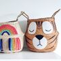Children's Tiger Seagrass Storage Toy Basket, thumbnail 1 of 2
