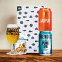 Ipa Craft Beer Two Can Gift Set With Glass And Snack, thumbnail 1 of 5