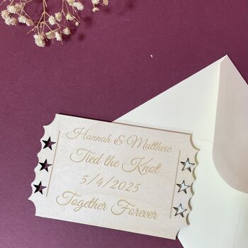 Personalised Wedding Keepsake Card, 7 of 9