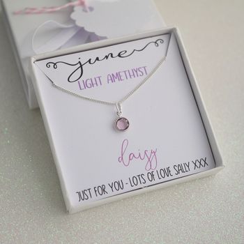 Personalised Birthstone Necklace, 11 of 12