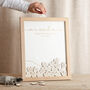 Minimal Script Foiled Wedding Drop Top Frame Guest Book, thumbnail 3 of 6