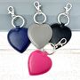 Personalised Faux Leather Heart Keyring, thumbnail 3 of 5