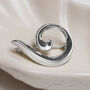 Sterling Silver Spiral Brooch, thumbnail 1 of 10