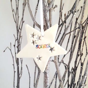 Personalised Star Decoration, 2 of 3