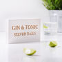 Personalised Gin And Tonic Wooden Sign, thumbnail 1 of 5