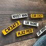 Number Plate Personalised Design Your Enamel Pin, thumbnail 5 of 5