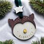 Personalised Hand Painted Penguin Christmas Bauble, thumbnail 5 of 7