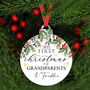 Personalised First Christmas Grandparents Decoration, thumbnail 1 of 2