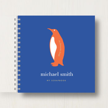 Personalised Kid's Penguin Scrapbook Or Memory Book, 8 of 9