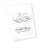 Personalised Line Art Sleeping Baby Print, thumbnail 6 of 12