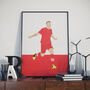 Rickie Lambert Southampton Football Poster, thumbnail 1 of 3