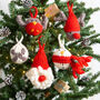 Santas Helpers Baubles Knitting Kit, thumbnail 1 of 8