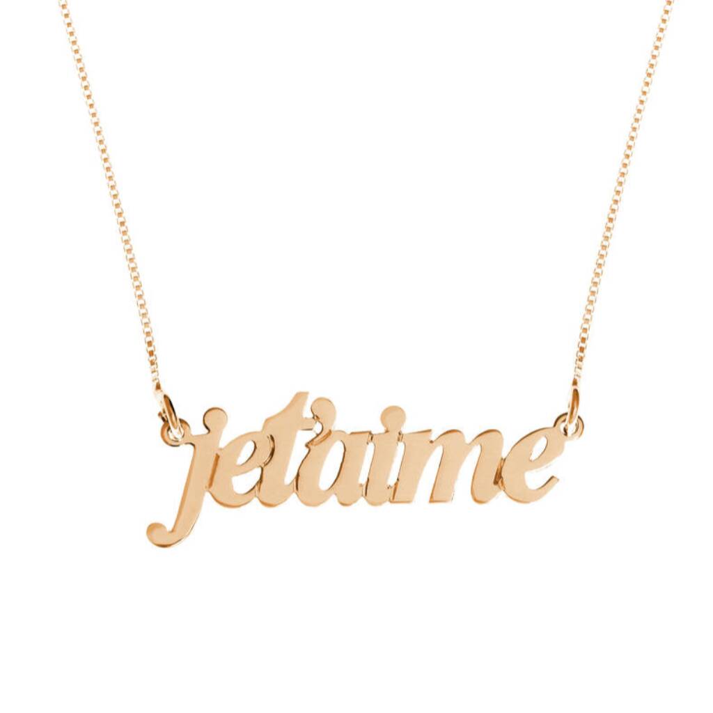 French Name Necklace By Anna Lou of London