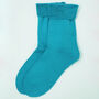 Plain Men's Bed Socks – Aqua, thumbnail 3 of 3