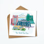 Personalised Newcastle Greeting Card, Skyline Print, thumbnail 2 of 4