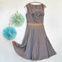 Lydia 50s Style Dress Blue Bronze, thumbnail 1 of 8