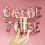 Bride To Be Rose Gold Balloon Banner, thumbnail 2 of 4
