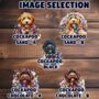Personalised Cockapoo In Christmas Lights, thumbnail 2 of 12