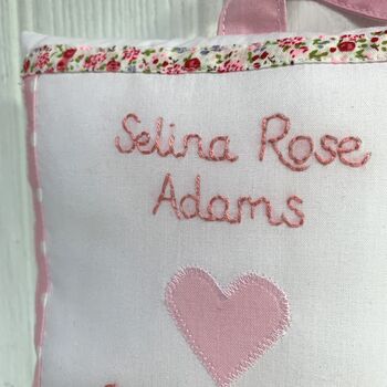 Personalised Pink Heart Christening Gift, 3 of 4