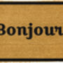 Bonjour! Doormat With Border, thumbnail 2 of 2