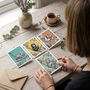 Up In The Canopies Jungle Birthday X4 Card Set, thumbnail 2 of 9