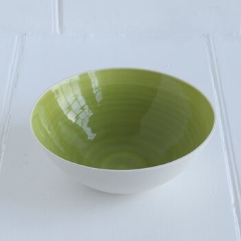 Handmade Colourful Porcelain Pasta Bowl, 8 of 12