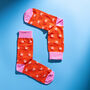 Colourful Monkey Pattern Egyptian Cotton Men's Socks, thumbnail 1 of 5